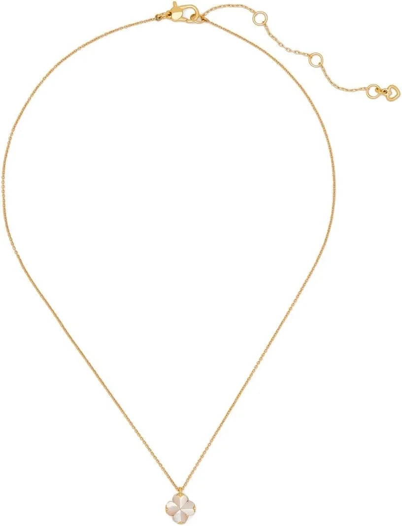 Kate Spade New York Spade Flower Pendant Necklace in Mother of Pearl
