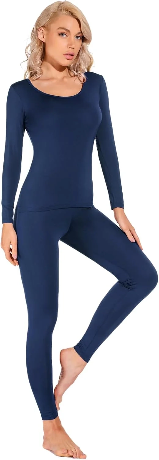 Liang Rou Women's Ultra Thin Thermal Underwear Set