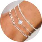 Diorra 925 Sterling Silver Bracelet Set for Women