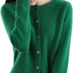100% Cashmere Cardigan Sweater for Women