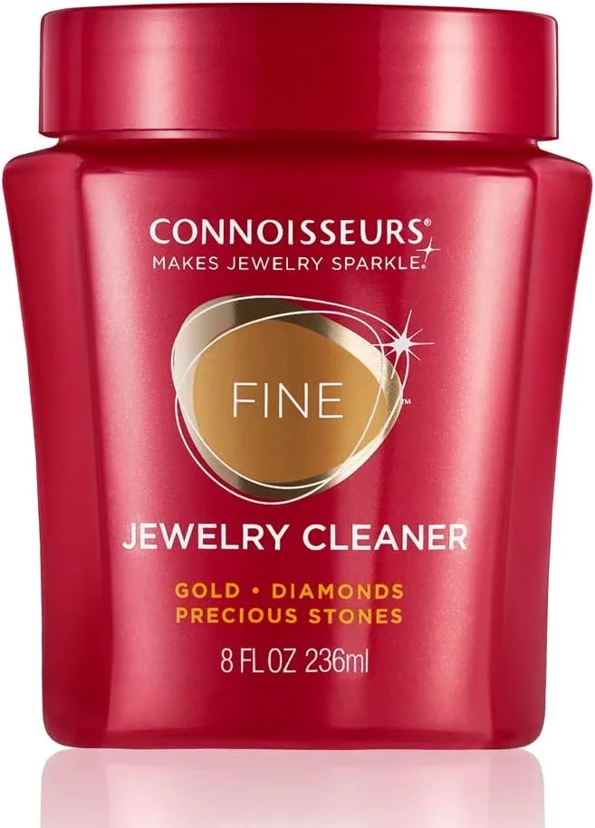 Connoisseurs Gold Jewellery Cleaner: Professional 8oz Solution to Clean, Shine and Protect Rings, Gems & Precious Metals