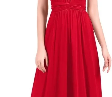 Elegant Convertible Maxi Dress: Off