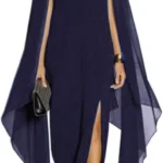 MAYFASEY Women's Classic High Split Evening Dress for Formal Events and Parties