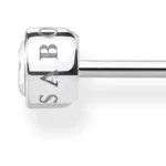 Thomas Sabo Women Stud Earrings White Stone 925 Sterling Silver H1963-051-14