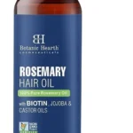 Botanic Hearth Rosemary Hair Growth Oil with Biotin, Jojoba & Castor Oil to Strengthen Hair, Treat Dry Scalp and Frizz for All Hair Types, 6.7 Fl Oz