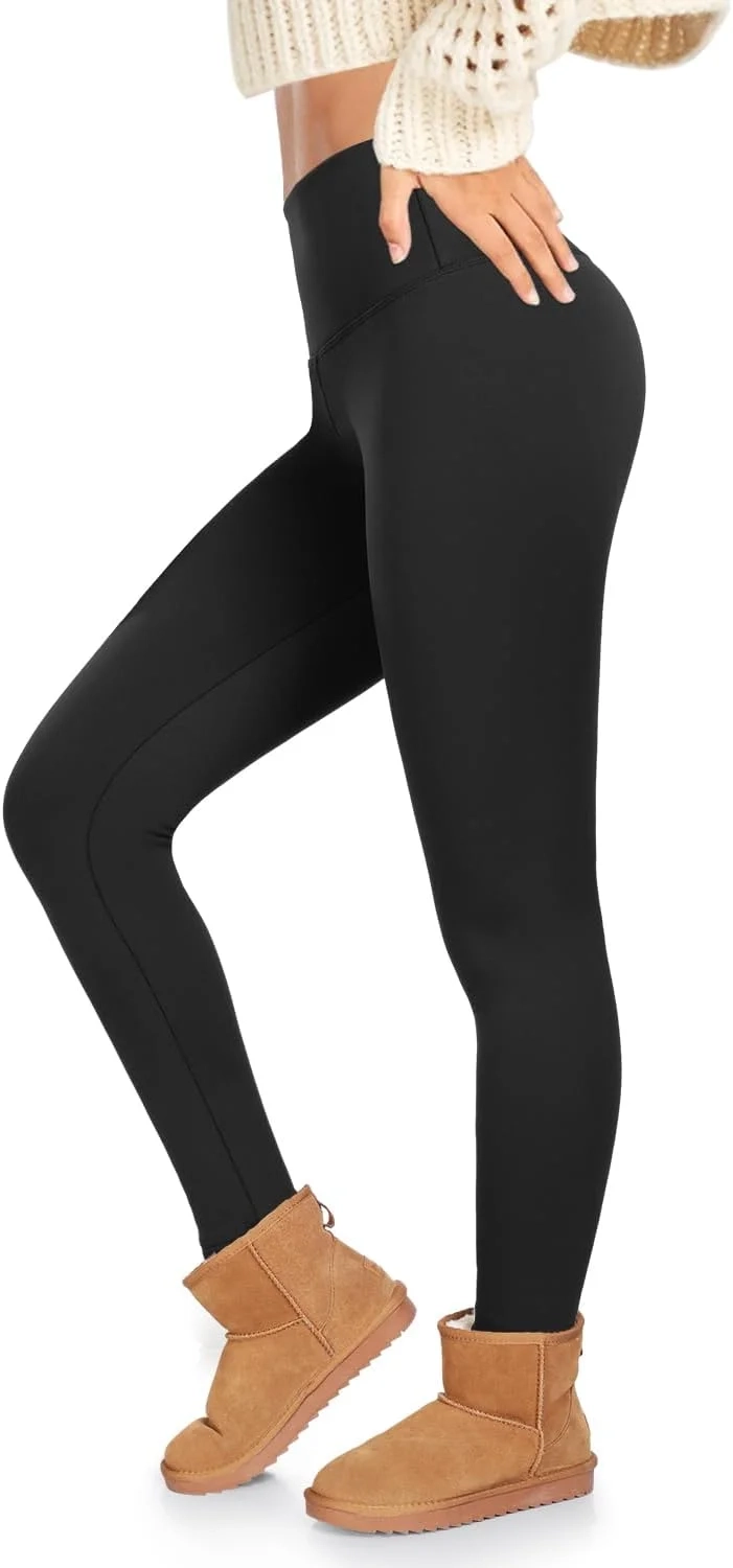 Thermal Leggings for Women: High Waisted Fleece Lined Winter Leggings