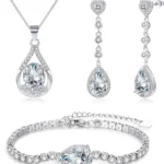 Zecimi 925 Sterling Silver Jewelry Set for Women: 3