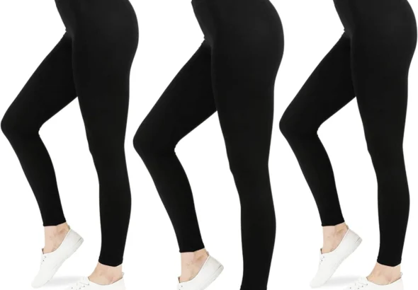 FM London Women's 3-Pack Seamless Leggings