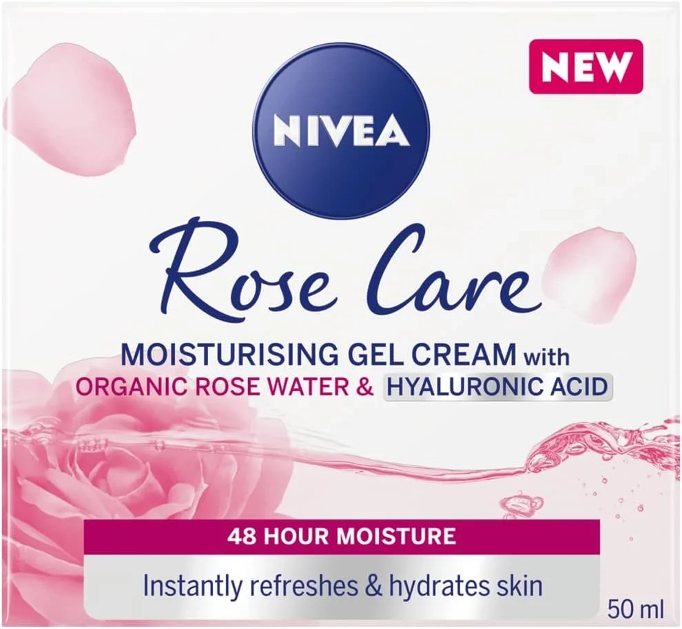 NIVEA Soft Rose 24h Moisturizing Day Cream with Hyaluron & Rose Water