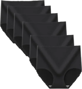 6 Pack Women's High Waist Tummy Control Knickers