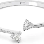 Swarovski Mesmera Collection Bangle, Heart, White