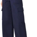 Amazon Essentials Women's High-Rise Wide-Leg Cargo Pants