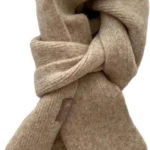 Luxury Cashmere Scarf for Women: Winter Knitted Shawl Wrap in Soft Wool Yarn for Warmth and Style