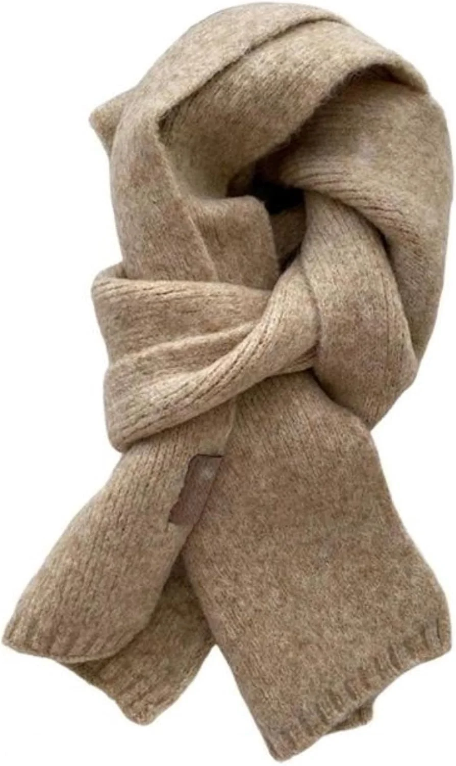 Luxury Cashmere Scarf for Women: Winter Knitted Shawl Wrap in Soft Wool Yarn for Warmth and Style