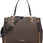 Calvin Klein Women's Elaine Satchel: Genuine Leather Bubble Lamb Novelty Handbag for Everyday