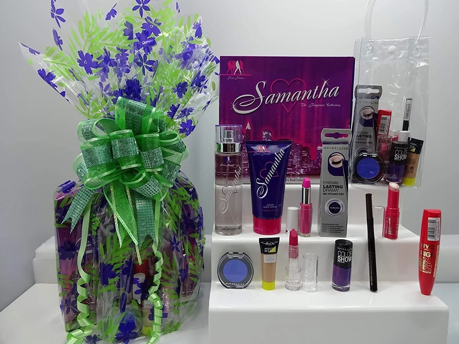 Glory Cosmetics Luxury Beauty Gift Set: 100ml Perfume, Makeup Hamper & Free Mini Foundation for Women