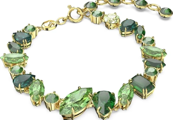 Swarovski Gema Tennis Bracelet with Crystal Stones and Sterling Silver Clasp