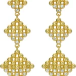 Ted Baker Gold Crystal Drop Earrings for Women
