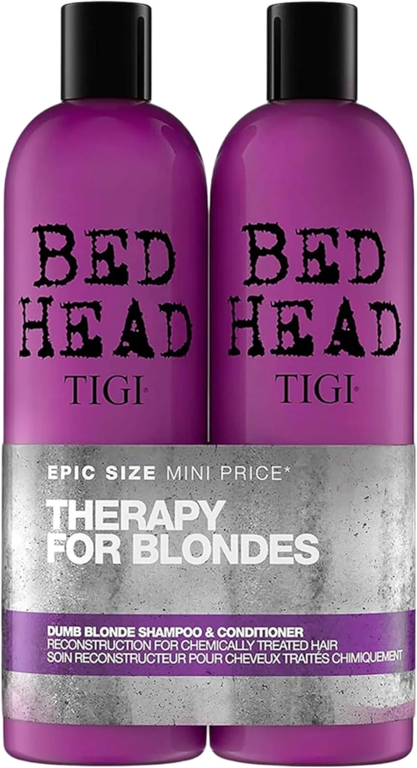TIGI Bed Head Dumb Blonde Shampoo and Conditioner Set for Bleached Hair