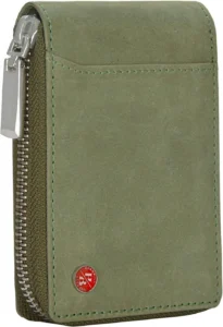 HORNBULL Steve Men's RFID Blocking Leather Wallet with Zip Around Closure