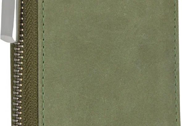 HORNBULL Steve Men's RFID Blocking Leather Wallet with Zip Around Closure