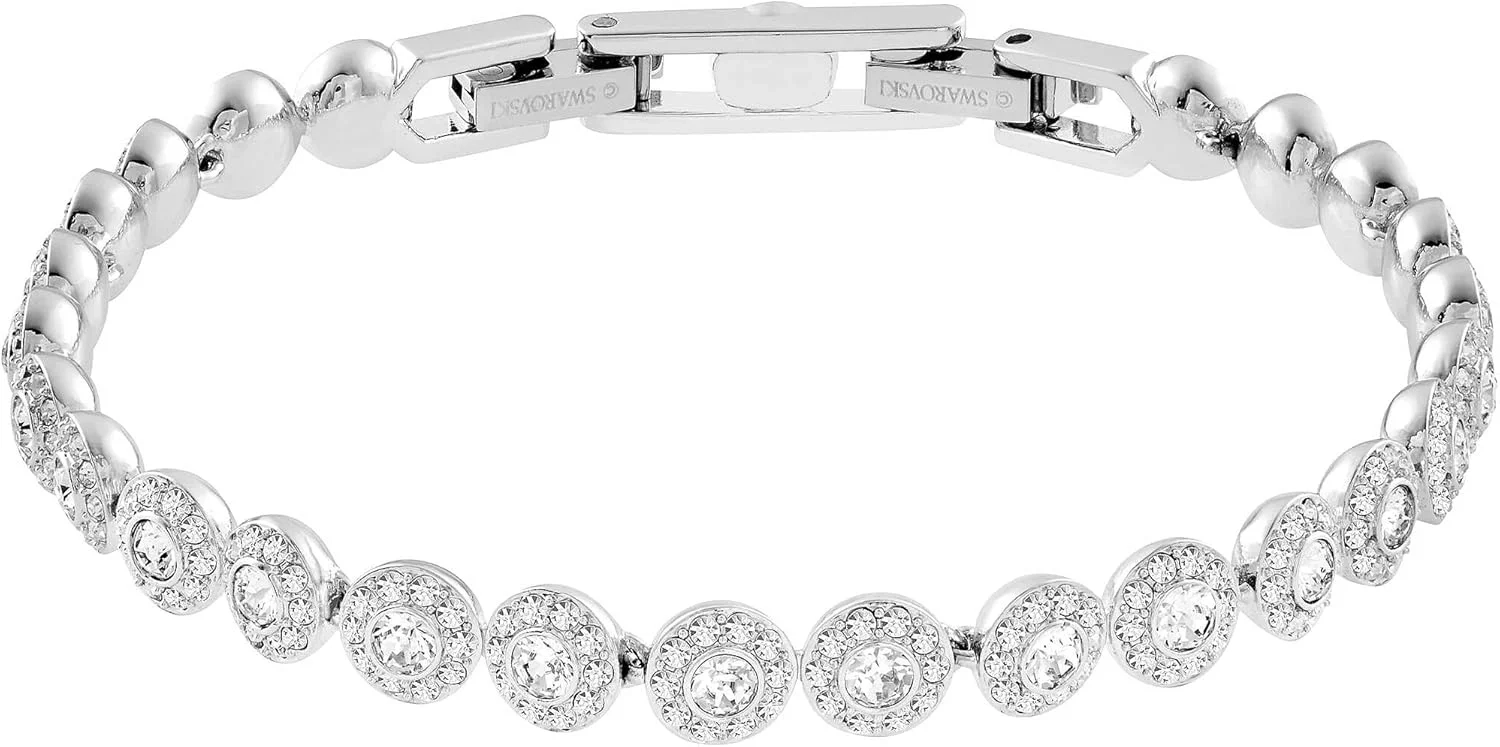 Swarovski Una Angelic Collection Bracelet with Crystals and Angel Pendant