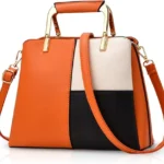 Nicole & Doris PU Leather Tote Bag for Women: Top Handle Satchel with Removable Crossbody Strap, Messenger & Shoulder Bag
