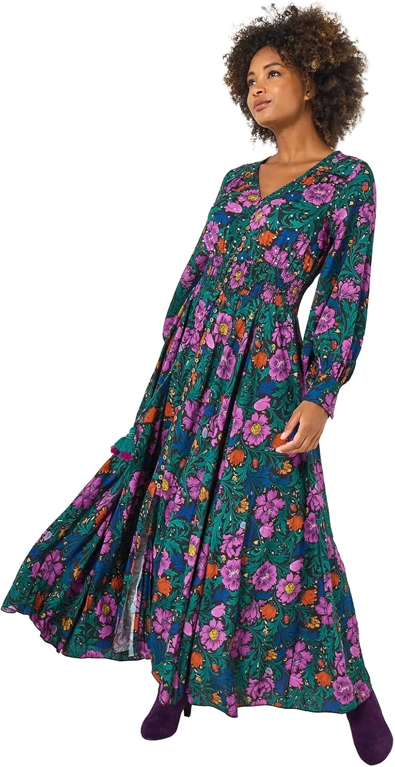 Joe Browns Women's Floral Maxi Dress for Autumn