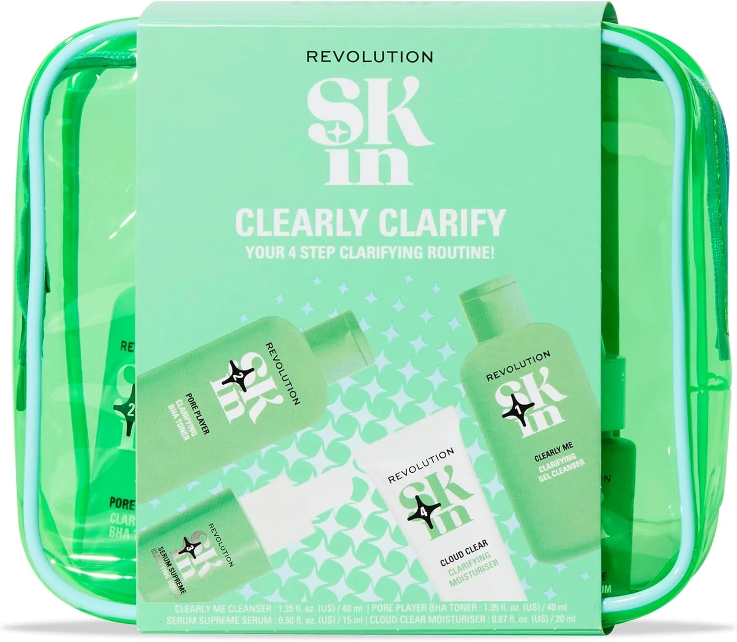 Revolution Skin Clearly Clarify 4-Step Starter Kit for Blemish