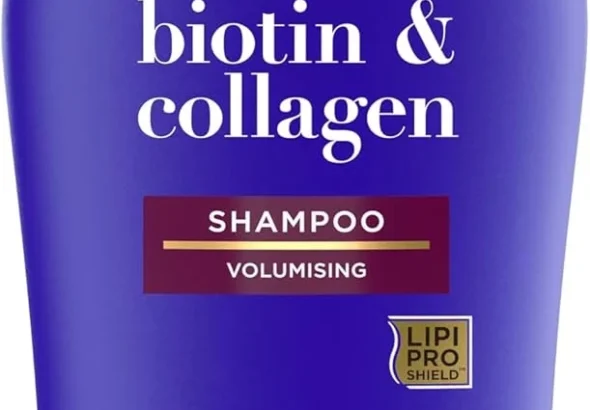 OGX Extra Volume Biotin & Collagen Shampoo for Fine Hair, Sulfate