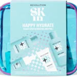 Revolution Skin Happy Hydrate 4 Step Starter Kit: Hydrating Skincare Set with Cleansing Milk, Essence, Serum & Moisturizer