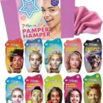 7th Heaven Luxury Pamper Hamper: 10 Face Masks & Spatula Gift Set for Women - Clay, Peel