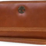 Timberland Women's Leather RFID Zip Around Wallet Clutch with Wristlet Strap