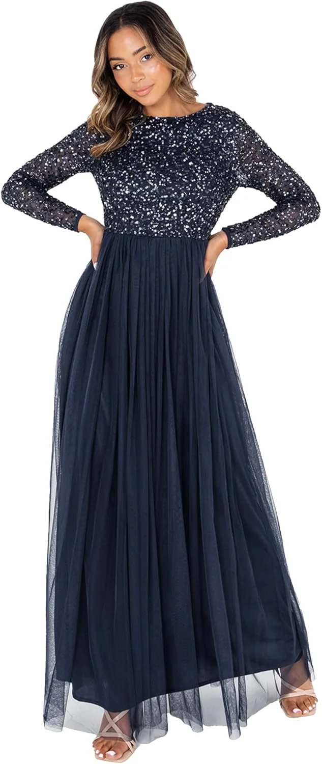Maya Embellished Maxi Dress