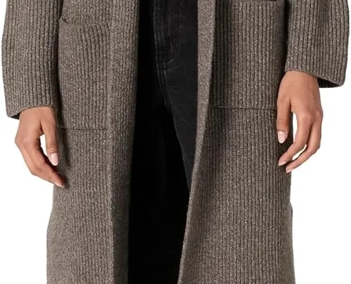 Amazon Essentials Women's Oversized Long Cardigan with Pockets