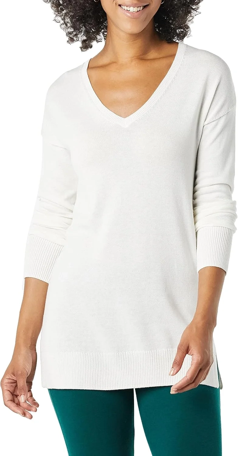 Amazon Essentials Women's Lightweight Long-Sleeve V