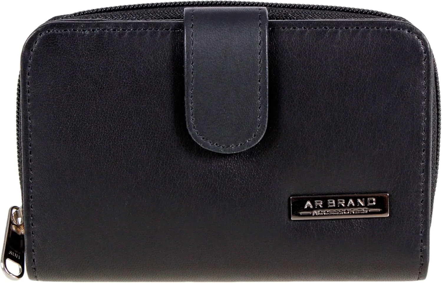 Lorenz Women's Black Nappa Leather Zip