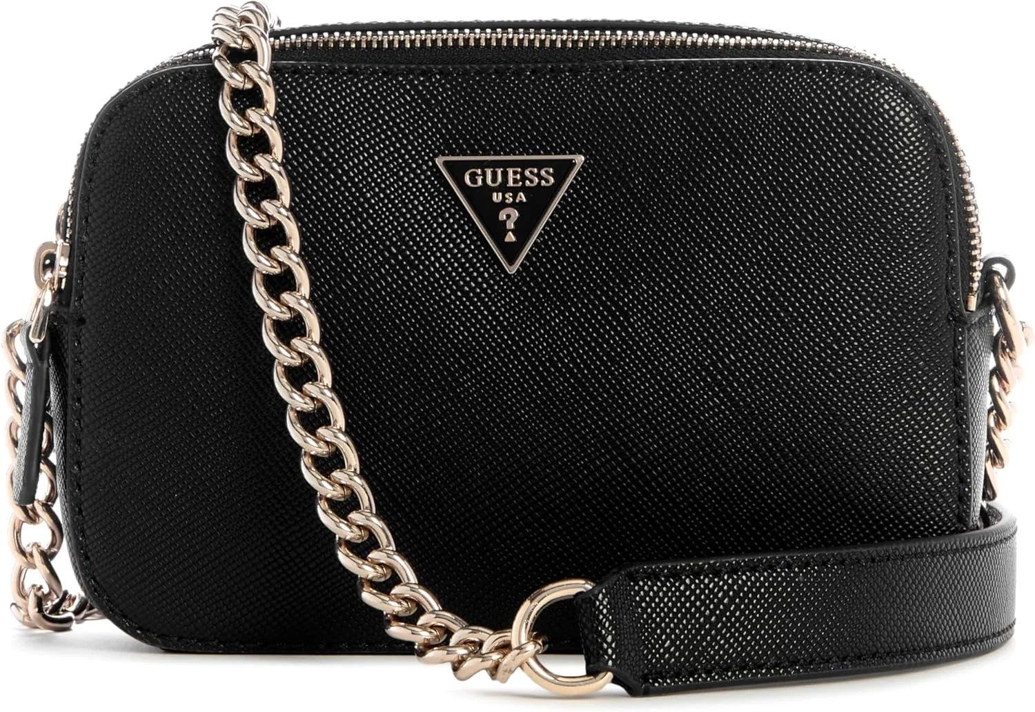 GUESS Women's Noelle II Leather Crossbody Camera Bag with Adjustable Strap
