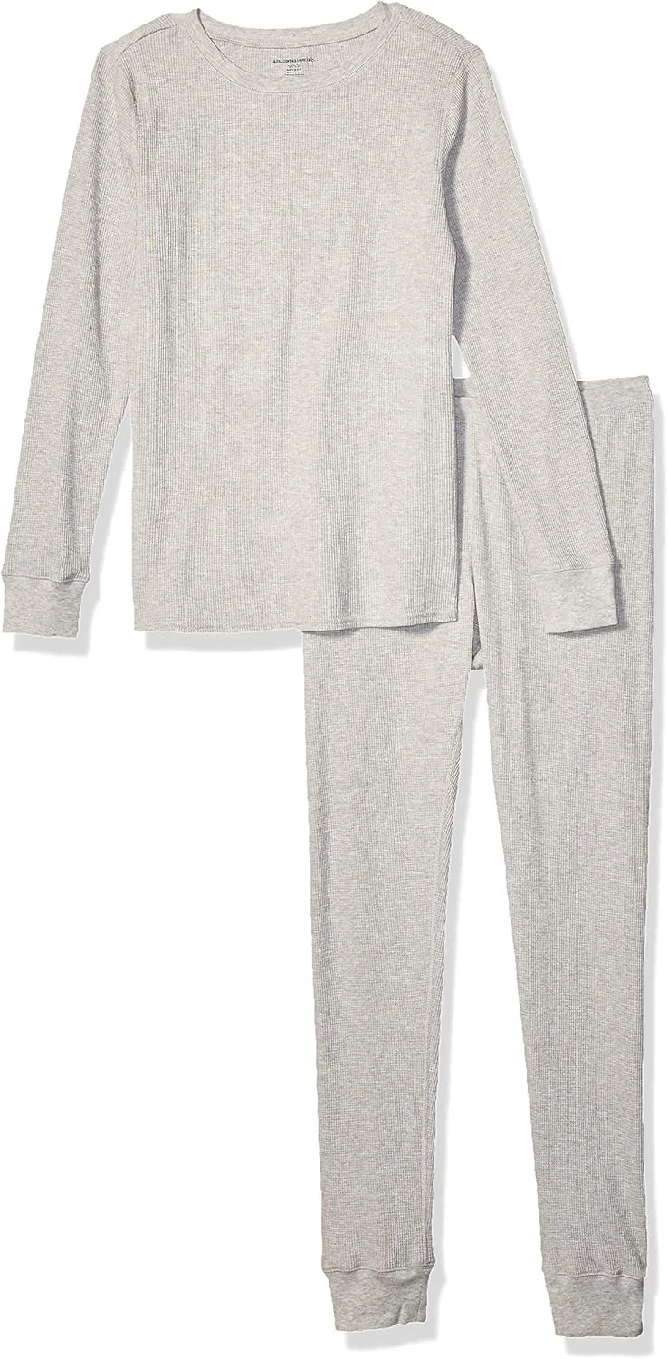 Amazon Essentials Women's Waffle-Knit Long Sleeve Pajama Set - Comfy 2