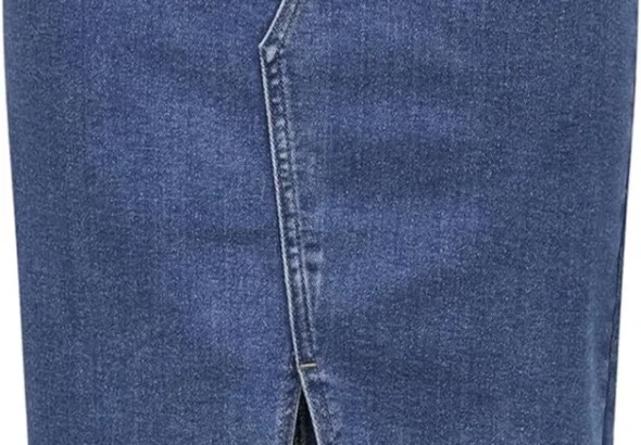 ONLSIRI Women's Denim Skirt with Front Slit