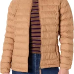 Amazon Essentials Women's Lightweight Long Sleeve Puffer Jacket, Water