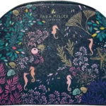 Sara Miller London Large Vegan Leather Cosmetic Bag | Waterproof Wash Bag & Beauty Organizer for Travel, Gym, or Holiday Essentials