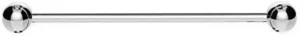 Vault 101 38mm 16g Industrial Barbell: Surgical Steel Scaffold Piercing Bar with 4mm Balls