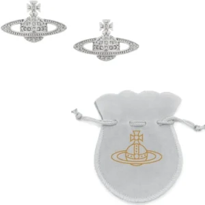 Solar System Stud Earrings Set: Saturn & Planet Orbs with Gift Box