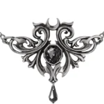 Alchemy Gothic Midnight Memorial Necklace for Elegant Remembrance Jewelry