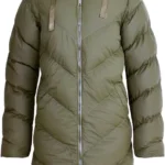 Women's Extra Long Hooded Puffer Parka Coat