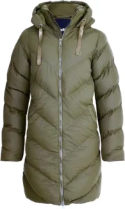 Women's Extra Long Hooded Puffer Parka Coat