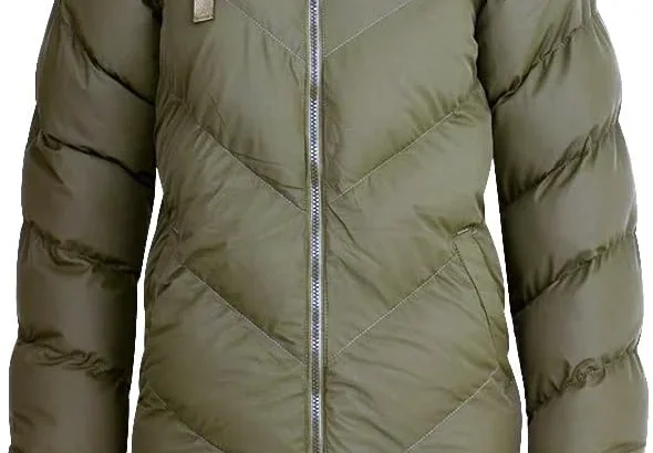 Women's Extra Long Hooded Puffer Parka Coat
