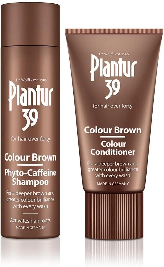 Plantur 39 Caffeine Shampoo & Conditioner Set for Thicker, Stronger Brown Hair & Reduced Hair Loss