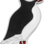 Puffin Bird Enamel Brooch Pin